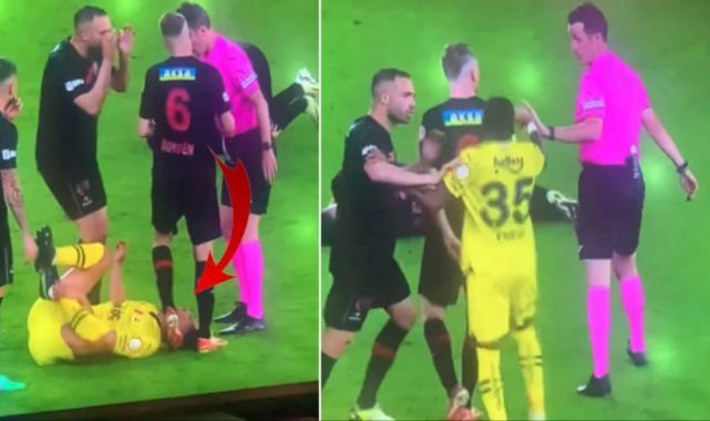 Maçtan saatler sonra ortaya çıktı! Rohden'in hakemin gözünün önünde yaptığına bakın