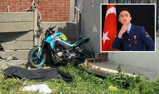 Motosiklet kazası, 21 yaşındaki hava astsubay öğrencisini hayattan kopardı
