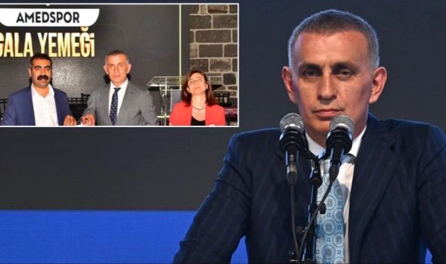 TFF Başkanı Hacıosmanoğlu Diyarbakır'da! DEM'li başkanlara hediyesi gala yemeğine damga vurdu