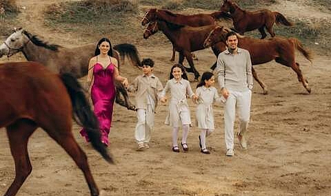 Ederson ailesiyle birlikte Kapadokya'da