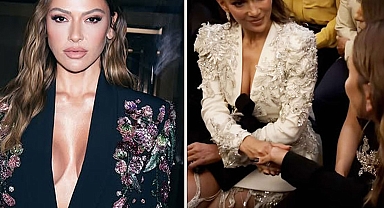 Ön sırada yan yana geldiler: Hadise ve Jennifer Lopez'den Paris'te dikkat çeken buluşma